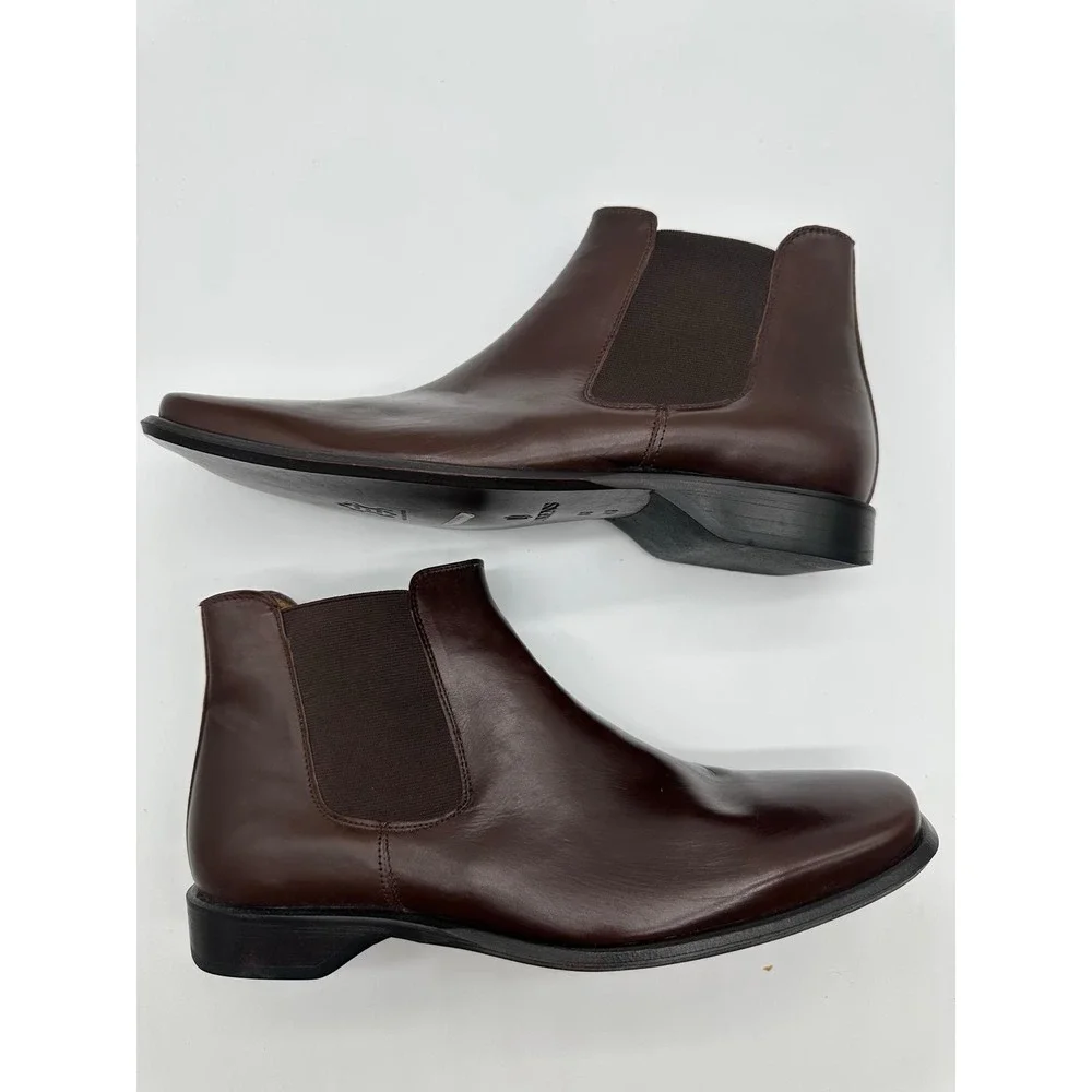 Lorens Brown Leather Chelsea Boots EU 41 US‎ 8.5 Made In Spain